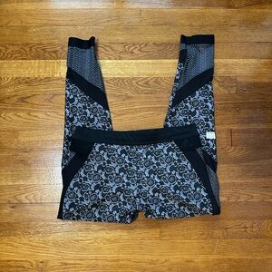 Adidas by Stella McCartney Black and White Patterned Leggings